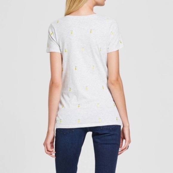 *MERONA* Gray x Pineapple Short Sleeve Shirt Sz M - Picture 4 of 8